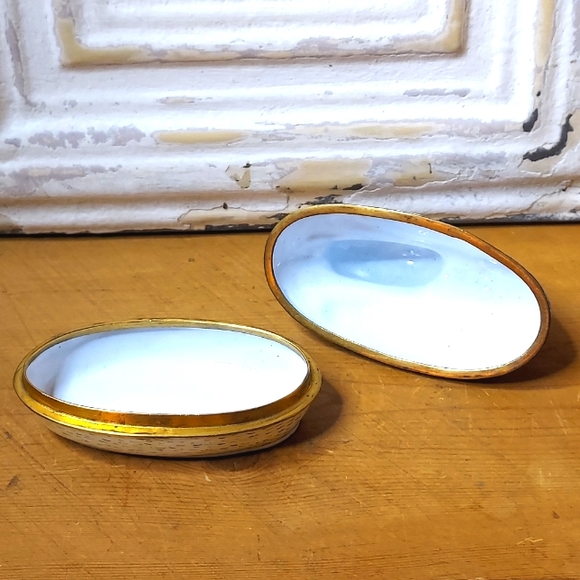 Handpainted Brass & Enamel Duck Trinket Box - Picture 3 of 7